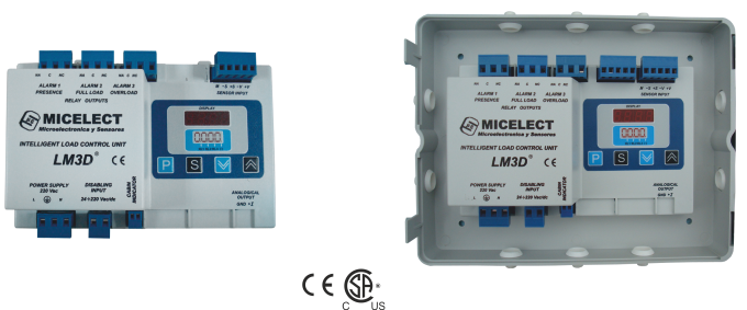 Unidad de control pesacargas LM3D de MICELECT