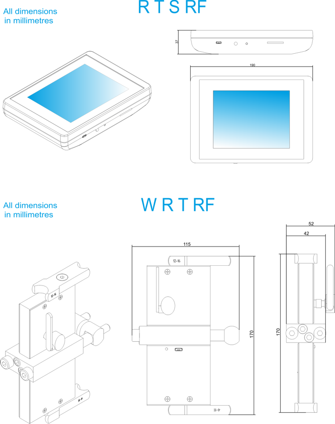 RTS RF-WRF dimensions