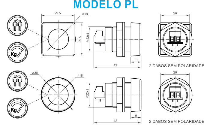 Dimençoes PL